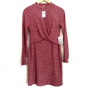 💙3/$25 Taylor and Sage (Nordstrom) Thinweight Ribbed Knit Sweater Dress- L